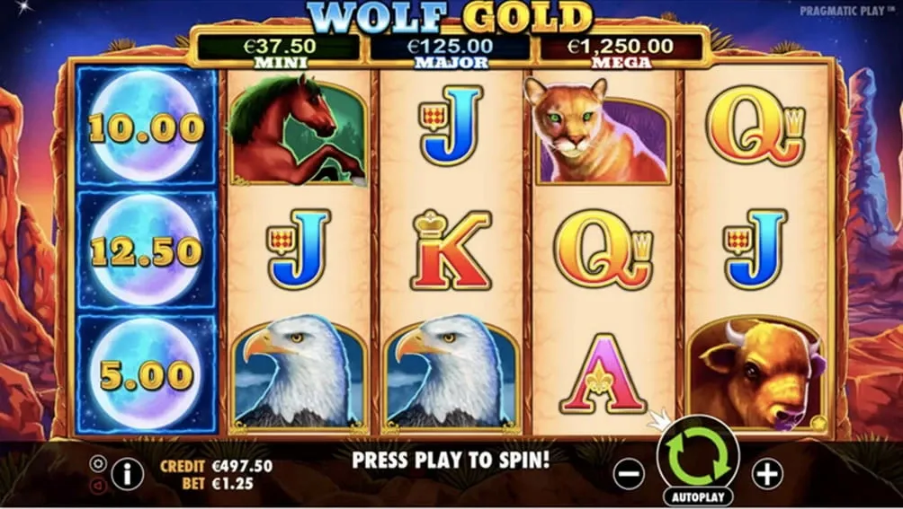 wolf gold pokies online web